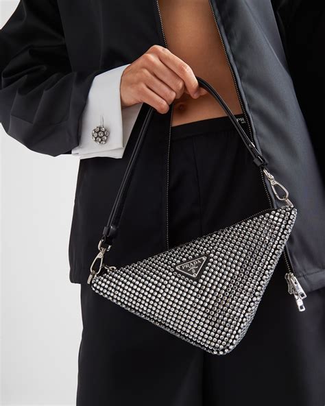 prada crystal bag mini|Prada swarovski bag.